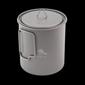 Toaks 750ml Titanium Cooking Pot Lightweight Camping Cookware Outdoor Gear New